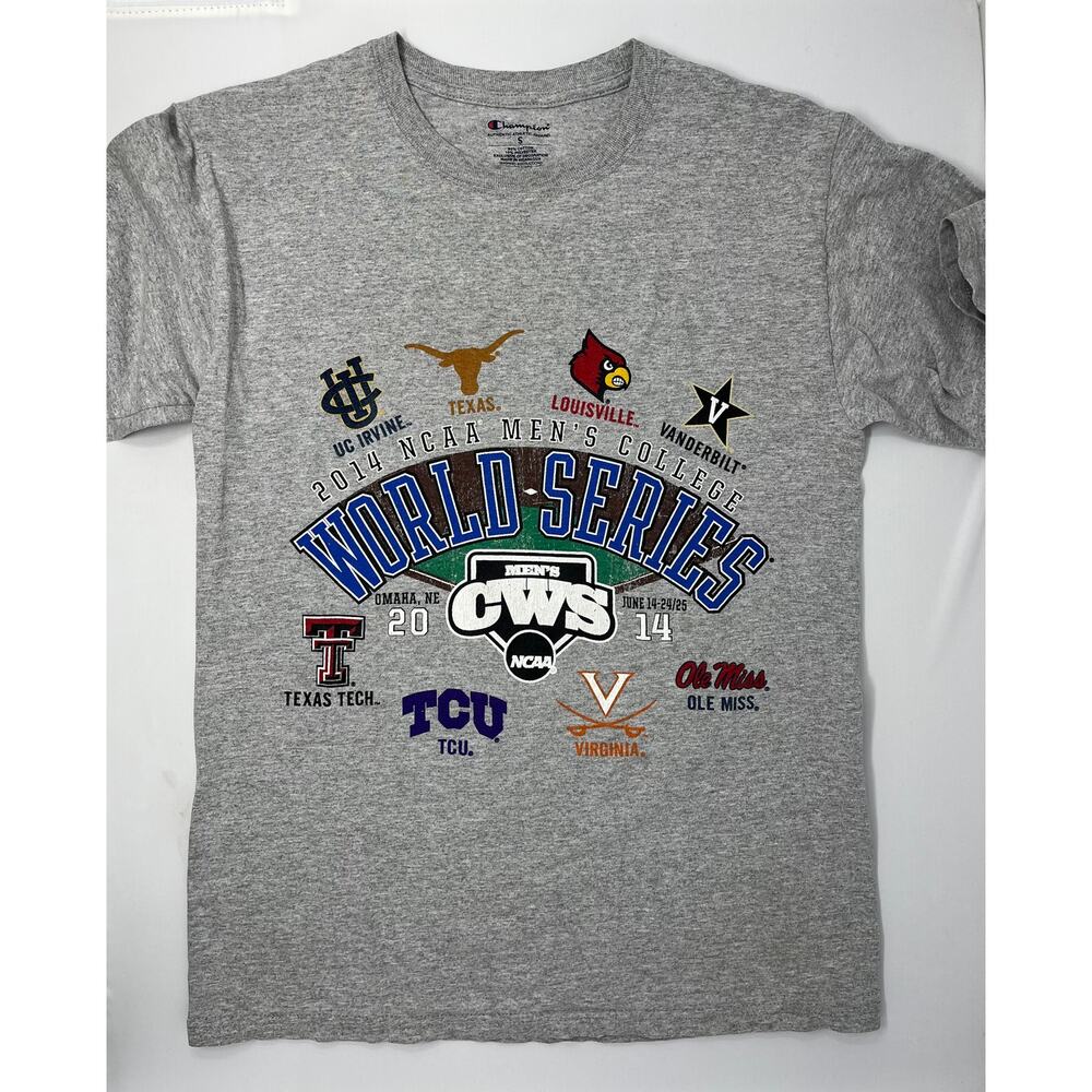 2014 NCAA Men's College World Series T-shirt size Small Univ Logos Pre-Owned